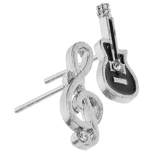 OKUMEYR Asymmetrische Noten Ohrstecker für Frauen Gitarren design Leichter Schmuck Modisch Eleganter Alltags Partyschmuck Geschenk für Musikliebhaberinnen von OKUMEYR