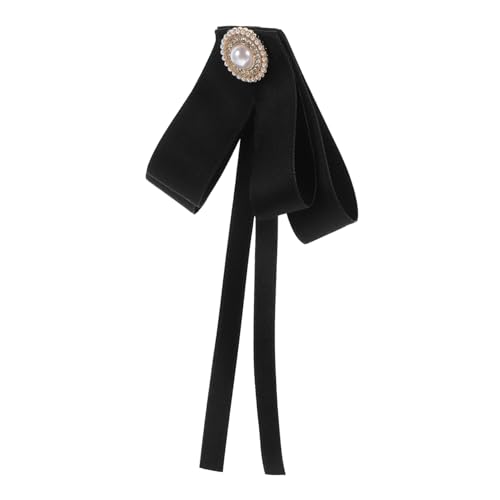 OKUMEYR Brosche Anstecknadel Schleifen Design für Kleidung Schmuck Pin für Kleider Blusen und Schals Vielseitig Einsetzbar Modisches Accessoire Schwarz von OKUMEYR