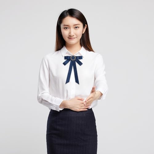 OKUMEYR Brosche Schleife aus Legierung mit Funkelnden Strasssteinen Leichte Dekorative Anstecknadel für Damen Retro stil Schmuckaccessoire für Kleidung Schals Stolen Langlebig und Einfach von OKUMEYR