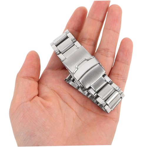 OKUMEYR Einstellbares Uhrenarmband mit Robustem Metallgliederband und Faltschließe für Herren Sport Casual und Formelle Anlässe OKUMEYR Einstellbares Uhrenarmband mit Robustem Metallgliederband und Faltschließe für Herren Sport Casual und Formelle Anlässe von OKUMEYR