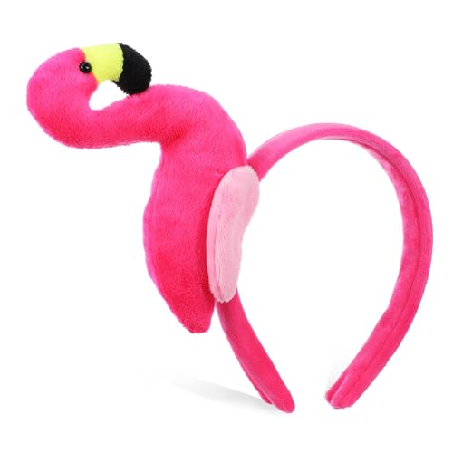 OKUMEYR Flamingo Stirnband Strand Haarband Tier Stirnband Gesichtswasch Flauschiges Haarreifen Dekoratives von OKUMEYR