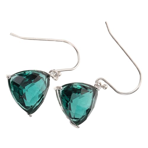 OKUMEYR Grüne Ohrringe Dreieckige Ohrhänger Damen Minimalistisches Design Schmuckstücke Kurz Geometrisch Leicht Für Alltag und Partys von OKUMEYR