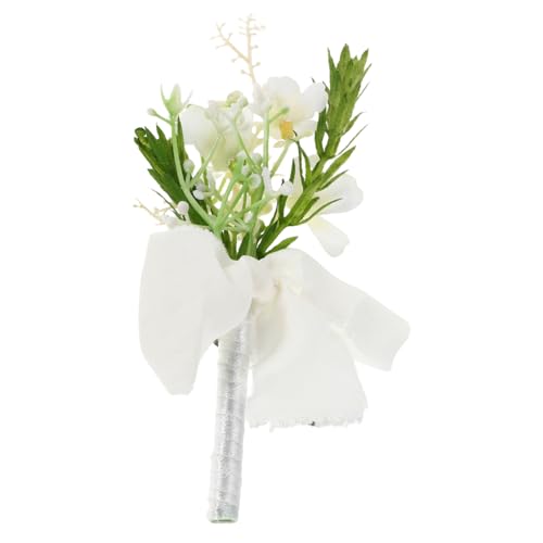 OKUMEYR Herren Rosen Boutonniere Hochzeit Ansteckblume Handgefertigt Stil Eleganter Lapel Pin Für Anzug Abschlussball Zeremonie Accessoire von OKUMEYR