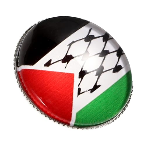 OKUMEYR Palästina Flaggen Brosche Metall Anstecknadel für Anzug Hut und Kleidung Einzigartiges Design für Stilvolle für Männer und Frauen als Modisches Accessoire zur Unterstützung von OKUMEYR