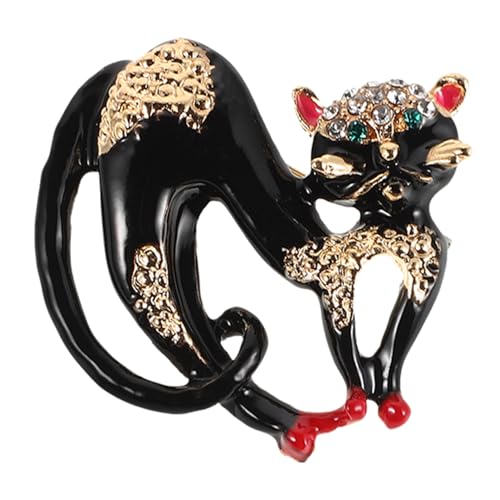 OKUMEYR Quirky Metall katzen brosche Damen Lapel Pin Einzigartiges Tier design Langlebige Legierung Vielseitiges Accessoire für Blazer Hemden Hochzeit Party Geschenk von OKUMEYR