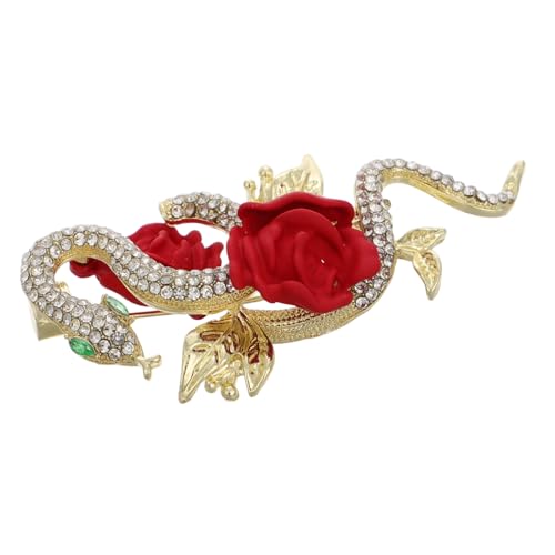 OKUMEYR Schlangenbrosche Roségold für Damen Hochwertiger Anstecker für Jacken Mäntel und Schals Stilvolles Kleidung Accessoire als für Besondere Anlässe OKUMEYR Schlangenbrosche Roségold für Damen Hochwertiger Anstecker für Jacken Mäntel und Schals Stilvolles Kleidung Accessoire als für Besondere Anlässe von OKUMEYR