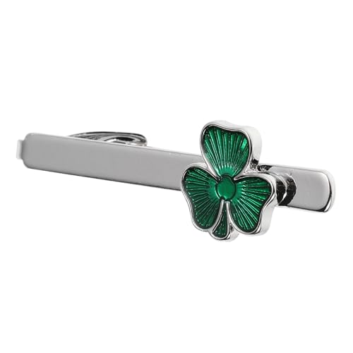 OKUMEYR St Patrick's Day Krawattenklammer Herren aus Robustem Metall mit Irischem Kleeblatt-design Dekorativer Ansteckclip für Business und Festliche Anlässe Männeranzug-accessoires für von OKUMEYR