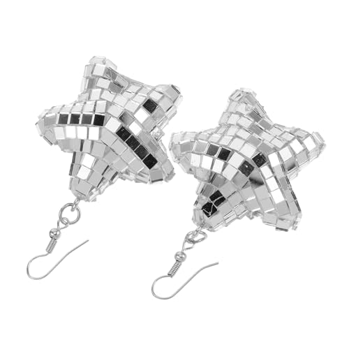 OKUMEYR Stern Ohrringe mit Geometrischem Design Süße Disco Hänger für Frauen Modische Silberne Statement Accessoires Vielseitig für Alltag und Party Geeignet OKUMEYR Stern Ohrringe mit Geometrischem Design Süße Disco Hänger für Frauen Modische Silberne Statement Accessoires Vielseitig für Alltag und Party Geeignet von OKUMEYR