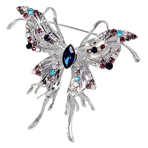 OKUMEYR Strass Schmetterling Brosche Damen Anstecknadel für Kleidung Schal Hut Schmuck Geschenkidee für Geburtstag und Muttertag von OKUMEYR