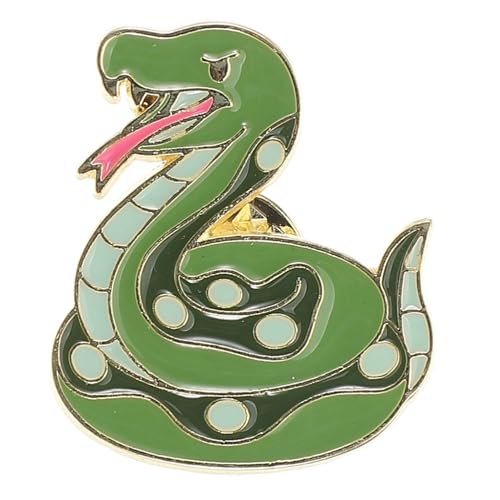 OKUMEYR Vintage Metall Schlangenbrosche Jahr der Schlange Anstecknadel Zodiac Tier Retro Accessoire für Kleidung Taschen Langlebig und Stilvoll Geschenkidee zum Chinesischen Neujahr von OKUMEYR