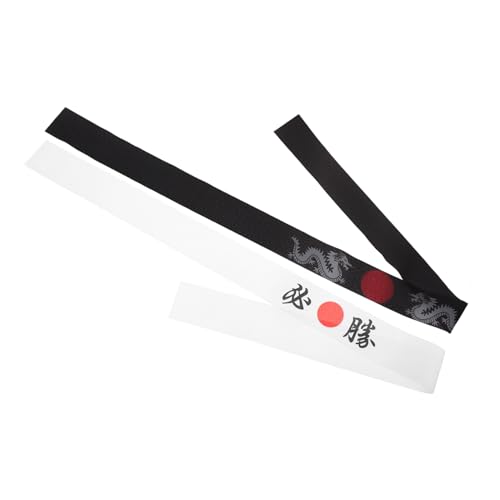 OKUMEYR 2stücke Japanisches Stirnband Für Sushi Koch Karate Hut Ninja Stirnband Samurai Haarband Dekoratives Mit Traditionellem Design von OKUMEYR