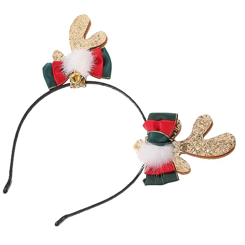OKUMEYR Weihnachtliches Stirnband Mit Glitzer-antlers Dekoratives Haarband Für Festlichkeiten Und Partys Für Cosplay Und Weihnachtsfeiern Leicht Und Bequem von OKUMEYR