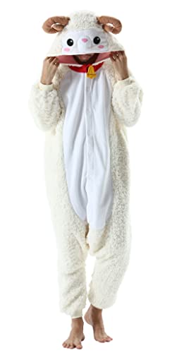 Magicmode Unisex Pyjamas Jumpsuit Tierkostüm Schaf Onesie Damen Herren Karneval Nachtwäsche Magicmode Unisex Pyjamas Jumpsuit Tierkostüm Schaf Onesie Damen Herren Karneval Nachtwäsche von Magicmode