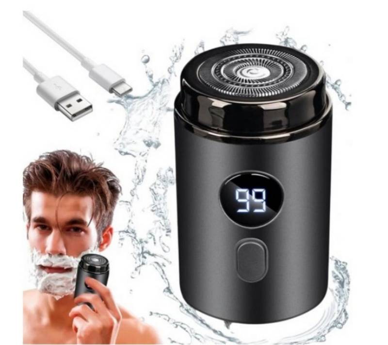 OKWISH Elektrorasierer Mini Elektrisch Rasierer Herren Tragbar USB Aufladen Folienrasierer, Aufsätze: 1, Nass- Trockenrasierer mit LED-Anzeige IPX7 wasserdicht, Geeignet Für Flugreisen Geschäftsreisen Büro Auto Und Mehr von OKWISH