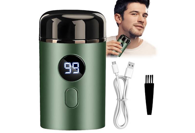 OKWISH Elektrorasierer Mini Elektrisch Rasierer Herren Tragbar USB Aufladen Folienrasierer, Aufsätze: 1, Nass- Trockenrasierer mit LED-Anzeige IPX7 wasserdicht, Geeignet Für Flugreisen Geschäftsreisen Büro Auto Und Mehr von OKWISH