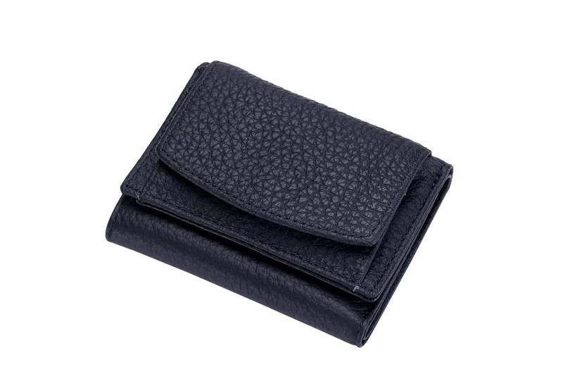 OKWISH Geldbörse Damen Geldbeutel Geld Beutel Portemonnaie Portmonee Weich Kurz (Frauen Handtasche Ledergeldbörse Brieftasche mit 6 Kartenfächer, 1-tlg., Slim Wallet, Frauen, Tragbar, Kreditkartenetui, Kartenetui, Kartenhalter), 10 x 7 x 3 cm NFC RFID-Schutz mit Druckknopf und Münzfach von OKWISH