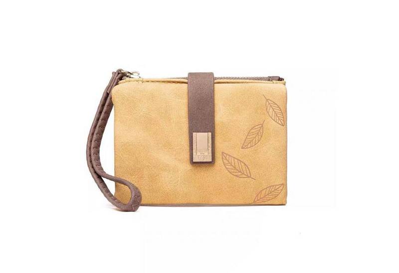 OKWISH Geldbörse Damen Geldbeutel Geldtasche Portemonnaie Portmonee Weich Kunstleder (Mini Frauen Handtasche Ledergeldbörse Brieftasche, Slim Wallet, Kreditkartenetui, Kartenetui, Süß, Kartenhalter), Geld Beutel mit Kartenfäche und Münzfach 12 x 9 x 3.5 cm von OKWISH