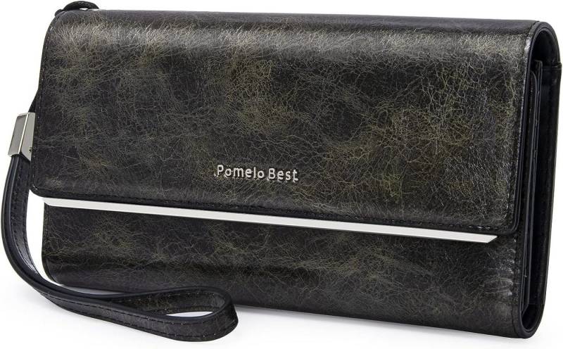 OKWISH Geldbörse Damen Handytasche Portemonnaie Portmonee Geldbeutel Weich Lang (Frauen Handtasche Ledergeldbörse Brieftasche mit 9 Kartenfächer, Slim Wallet, Kreditkartenetui, Kartenetui, Kartenhalter), NFC RFID-Schutz mit Münzfach Groß 19 x 3,5 x 10,5 cm von OKWISH