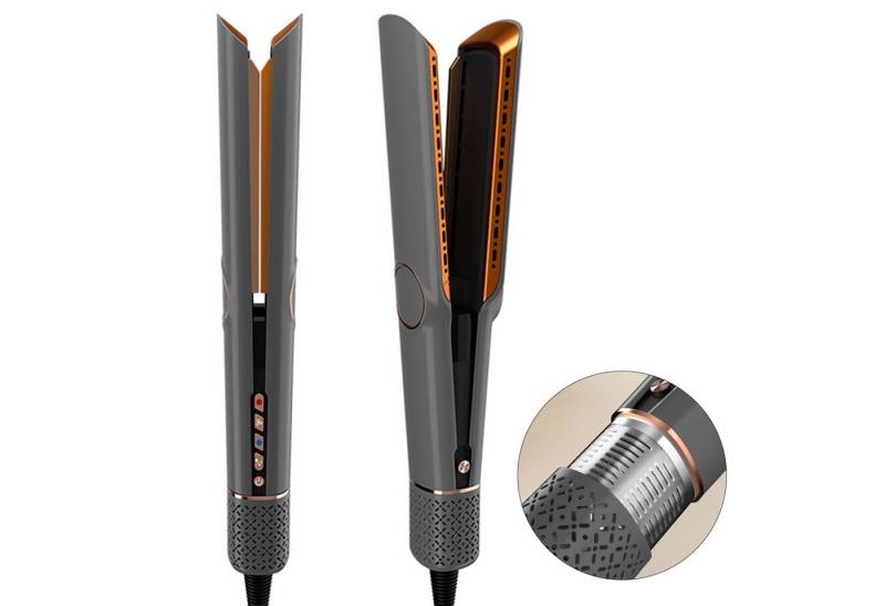 OKWISH Glätteisen Profi Haartrockner Föhn 1300W Leistung, mit 360° drehbarem Kabel 5 Temperaturstufen Kaltluftfunktion, 110.000 U/min mit digitaler LED-Anzeige von OKWISH