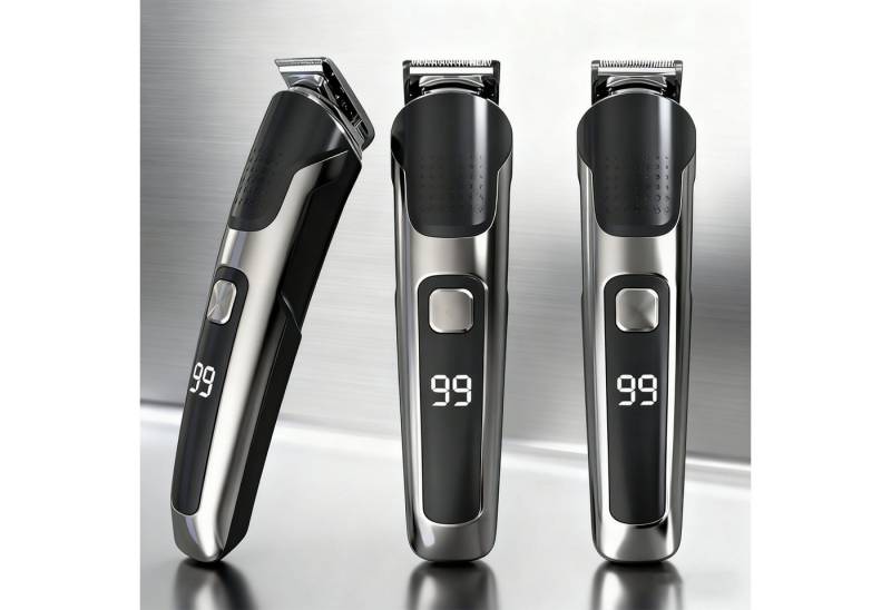 OKWISH Haarschneider 6-in-1 Haartrimmer Set mit digitalem Display, 1 tlg mit R-Klinge IPX6 wasserfest verstellbarem Kamm, Haarschneide- und Pflege-Se für Barthaar Kopfhaar Friseure usw von OKWISH