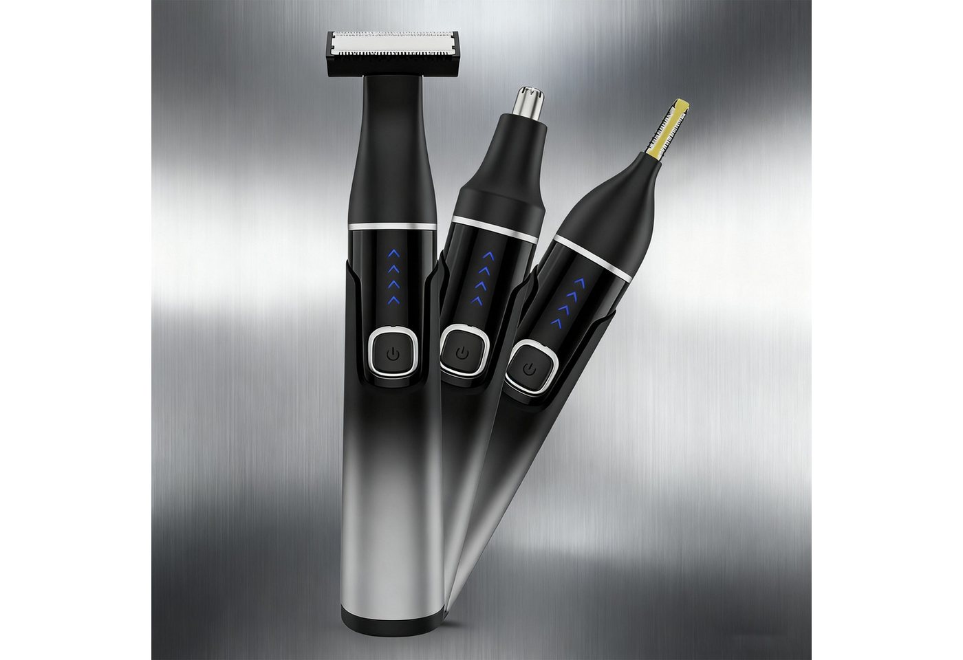 OKWISH Haarschneider Elektrische Haarschneidemaschine Präzisionsschneider, Sechs austauschbaren Aufsätzen Wasserfest Typ-C-Ladung, Trocken- und Nassanwendungen für Bad Strand oder unterwegs von OKWISH