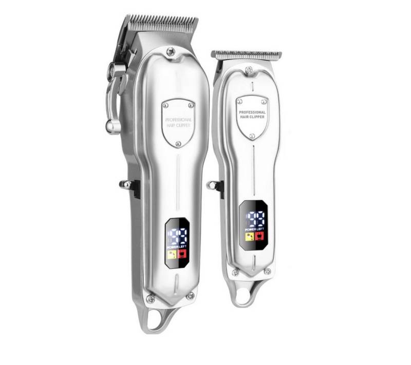 OKWISH Haarschneider Haarschneidemaschine Barttrimmer Haartrimmer Bartschneider Trimmer, profi Barber Rasierer Herren Elektrisch Herrenhaarschneider LCD Akku, Haarschneideset Wasserdichter für Barthaar Kopfhaar Friseure usw von OKWISH