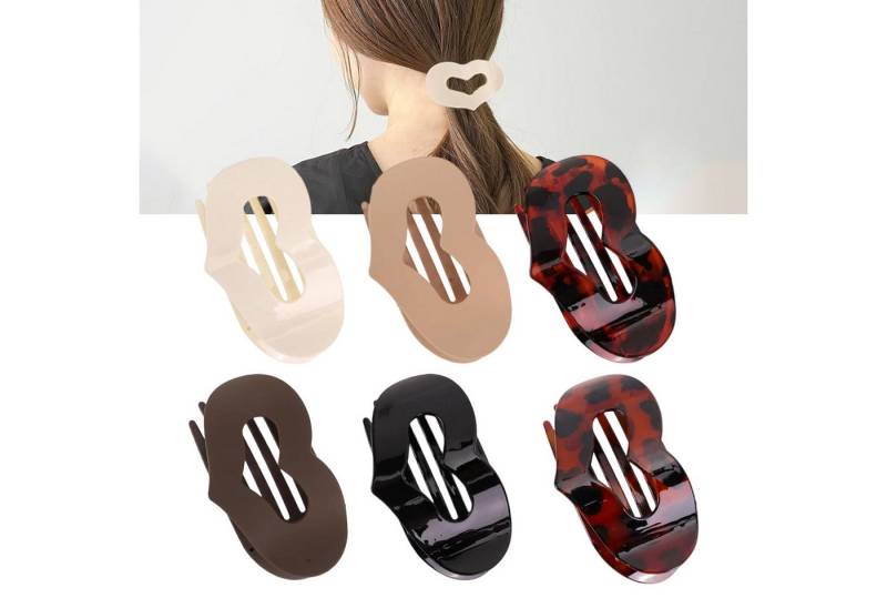 OKWISH Haarspange 6er Set Damen Haarklammer Rutschfeste Haarclips aus Kunststoff von OKWISH