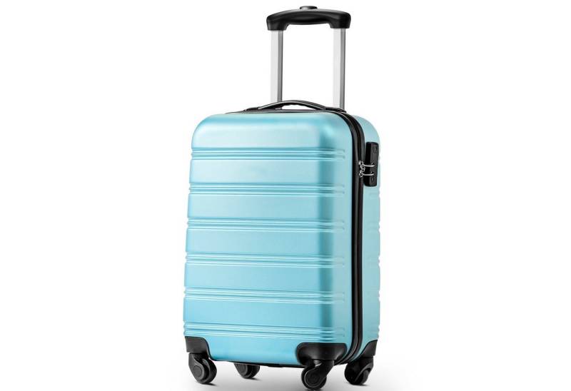 OKWISH Handgepäckkoffer Rollkoffer, Reisekoffer, Handgepäck 4 Rollen, ABS-Material, Material-ABS Kunststoff Viel Stauraum 360° leises Universal- Räder von OKWISH