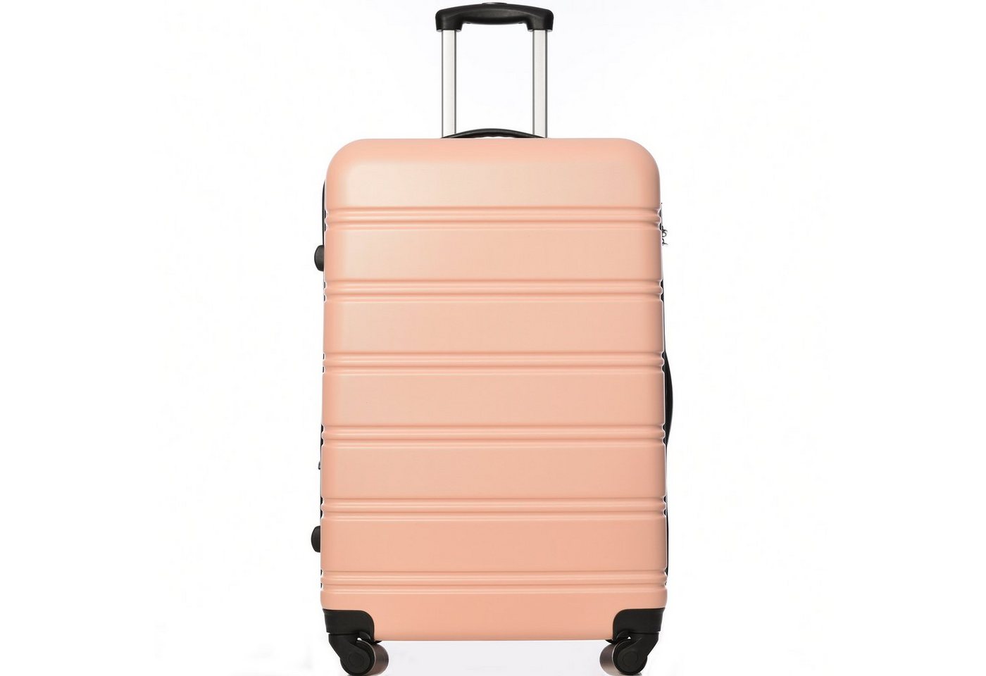 OKWISH Handgepäckkoffer Rollkoffer, Reisekoffer, Handgepäck 4 Rollen, ABS-Material, Material-ABS Kunststoff Viel Stauraum 360° leises Universal- Räder von OKWISH