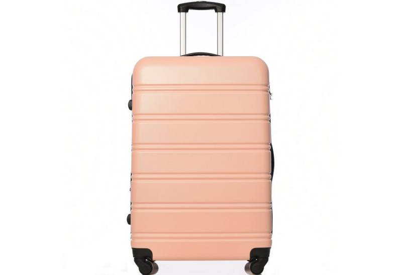 OKWISH Handgepäckkoffer Rollkoffer, Reisekoffer, Handgepäck 4 Rollen, ABS-Material, Material-ABS Kunststoff Viel Stauraum 360° leises Universal- Räder von OKWISH