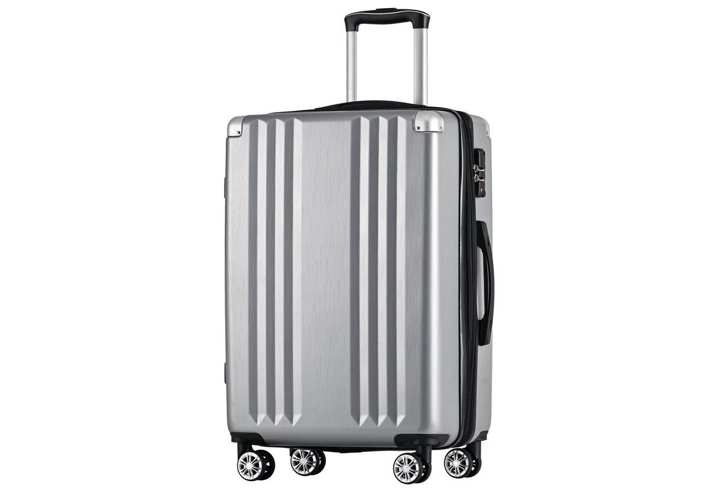 OKWISH Hartschalen-Trolley Hartschalenkoffer Handgepäck-Trolley Reisekoffer, 4 Rollen, 360° leises Universal- Räder von OKWISH