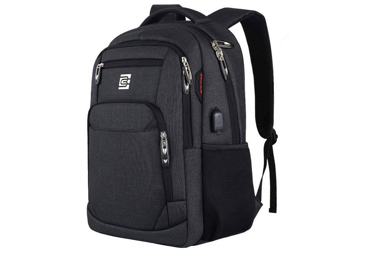 OKWISH Laptoprucksack Laptop Rucksack Rucksäcke Schulrucksack Laptoptasche Wasserbeständig (Laptop Notebook Tasche Schule Uni Rucksack Freizeitrucksack, Sportrucksack, mit USB-Anschluss, Anti-Diebstahl, Backpack mit Laptopfach), Herren Damen Jungen Teenager Freizeit Arbeit Business Reisen von OKWISH