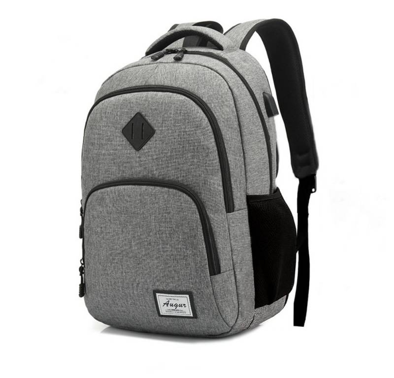 OKWISH Laptoprucksack Laptop Rucksack Rucksäcke Schulrucksack Wasserbeständig Laptoptasche (Laptop Notebook Tasche Schule Uni Rucksack, Anti-Diebstahl, Backpack mit Laptopfach, USB-Lade-Anschluss), Herren Damen Jungen Teenager Freizeit Arbeit Business Reisen von OKWISH