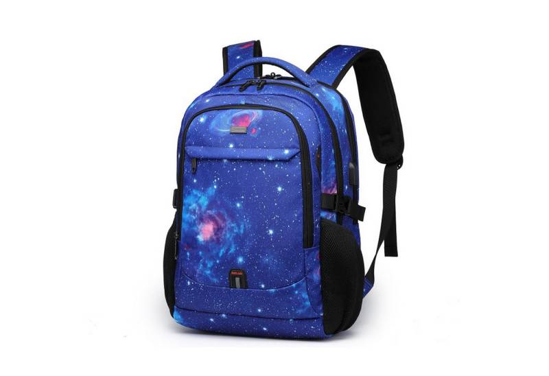 OKWISH Laptoprucksack Laptop Rucksack Rucksäcke Schulrucksack Wasserbeständig Laptoptasche (Laptop Notebook Tasche Schule Uni Rucksack, Anti-Diebstahl, mit USB-Lade-Anschluss, Backpack mit Laptopfach), Herren Damen Jungen Teenager Freizeit Arbeit Business Reisen usw von OKWISH