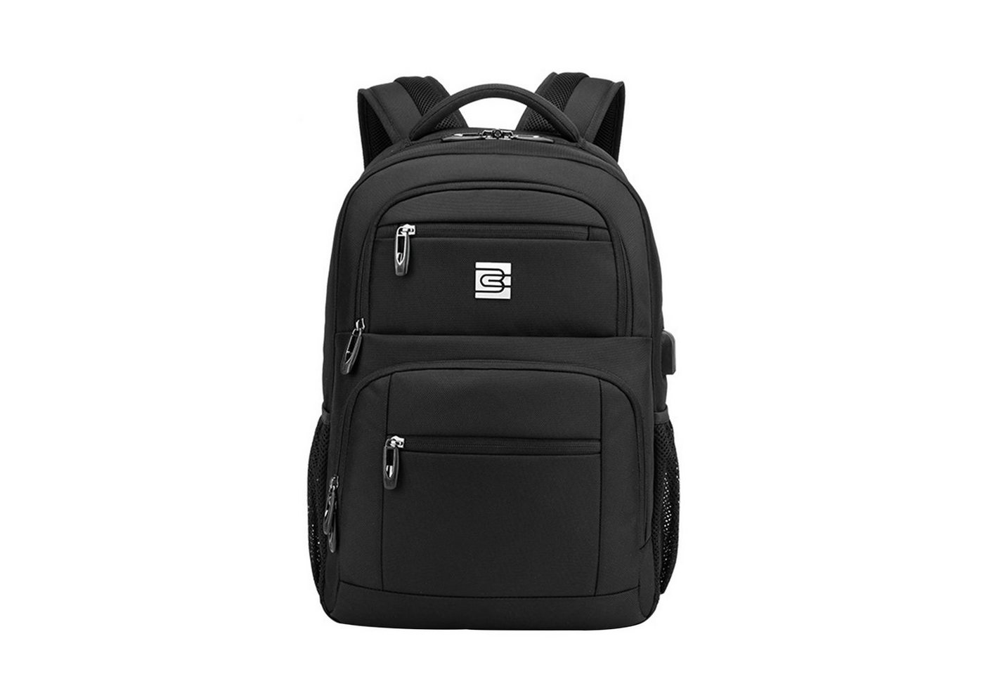 OKWISH Laptoprucksack Laptop Rucksack Rucksäcke Schulrucksack Wasserbeständig Laptoptasche (Laptop Notebook Tasche Schule Uni Rucksack, Sportrucksack, mit USB-Anschluss, Anti-Diebstahl, Backpack mit Laptopfach), Herren Damen Jungen Teenager Freizeit Arbeit Business Reisen von OKWISH