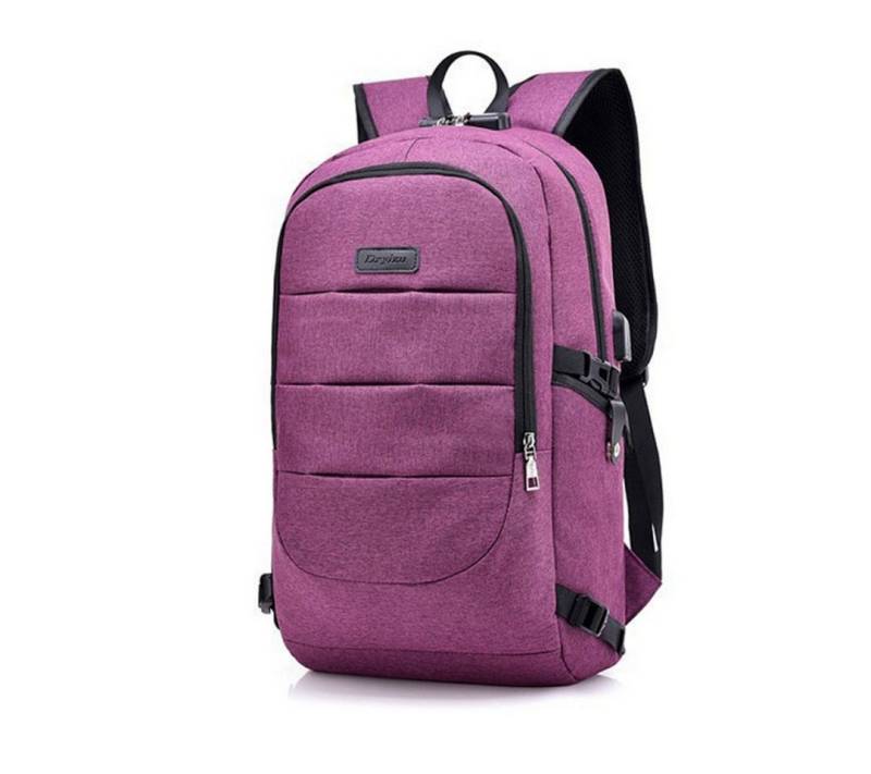 OKWISH Laptoprucksack Laptop Rucksack Rucksäcke Schulrucksack Wasserbeständig Laptoptasche (Laptop Notebook Tasche Schule Uni Rucksack, Sportrucksack, mit USB-Anschluss, Backpack mit Laptopfach), Herren Damen Jungen Teenager Freizeit Arbeit Business Reisen von OKWISH