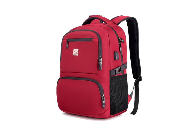 OKWISH Laptoprucksack Laptop Rucksack Rucksäcke Schulrucksack Wasserbeständig Laptoptasche (Laptop Notebook Tasche Schule Uni Rucksack, mit USB-Lade-Anschluss, Anti-Diebstahl, Backpack mit Laptopfach), Herren Damen Jungen Teenager Freizeit Arbeit Business Reisen von OKWISH