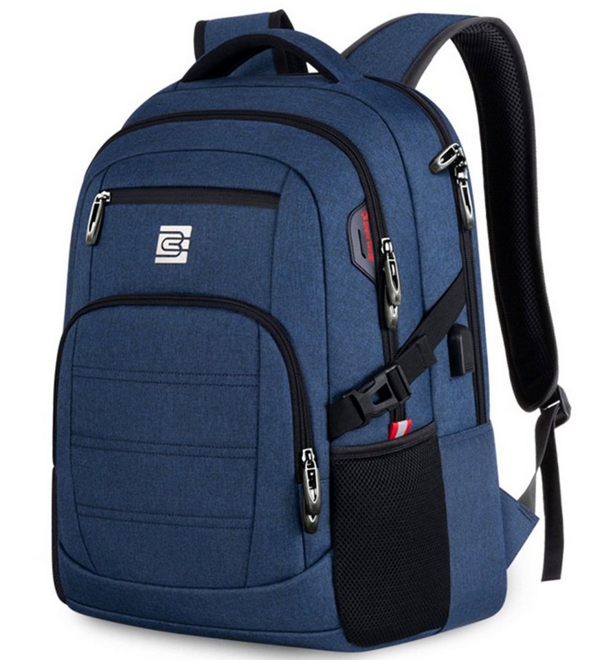 OKWISH Laptoprucksack Laptop Rucksack Rucksäcke Schulrucksack Wasserbeständig Laptoptasche (Laptop Notebook Tasche Schule Uni Rucksack 36L/46L, mit USB-Lade-Anschluss, Backpack mit Laptopfach, 45×31×20 cm/51×37×23 cm), Herren Damen Jungen Teenager Freizeit Arbeit Business Reisen von OKWISH