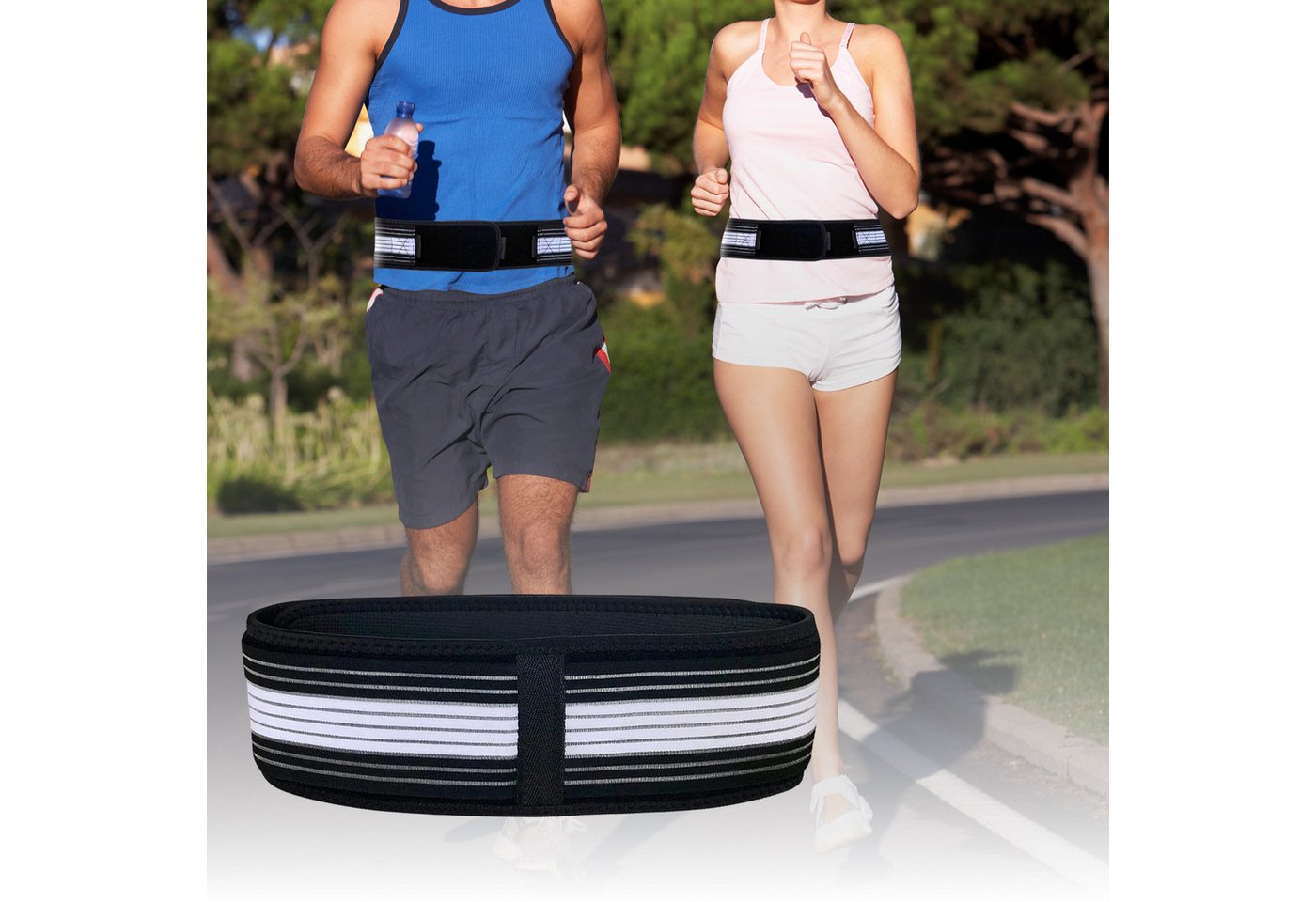 OKWISH Rückenbandage Orthopädischer Ortho-Gürtel für Rücken und Hüfte (atmungsaktiv komfortabel schnell anlegbar, 1-tlg., optimale Haltungskorrektur), ideal für den täglichen Einsatz zur Unterstützung von Rücken und Hüfte von OKWISH