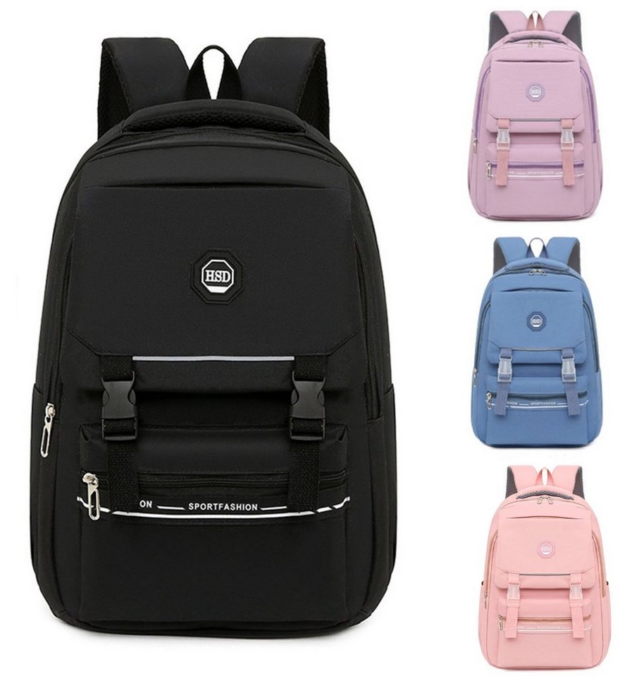 OKWISH Schulrucksack Laptop Rucksack Rucksäcke Schulranzen Wasserbeständig Laptoptasche (1 Stück Laptop Notebook Tasche Schule Uni Rucksack, für bis 15,6-Zoll Laptop, Backpack mit Laptopfach, 47 × 32 × 22 cm), für Herren Damen Schüler Teenager Studenten Jungen Freizeit Arbeit von OKWISH