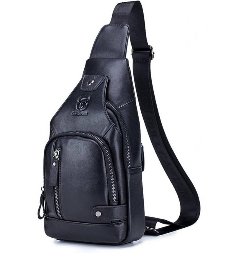 OKWISH Schultertasche Brusttasche Sling Schulter Rucksack Rucksäcke Crossbody Umhängetasche (Anti-Diebstahl Herren Damen Unisex 30 x 16 x 7 cm Groß Kunstleder, Geldgürtel, Sport, Sporttasche, Handytasche, mit USB-Lade-Anschluss), für Outdoor Camping Reisen Wandern Radfahren Multipurpose Tagepacks von OKWISH