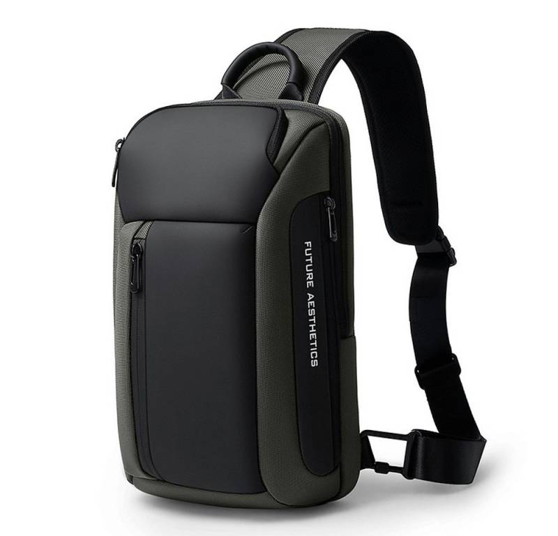 OKWISH Schultertasche Brusttasche Sling Schulter Rucksack Rucksäcke Crossbody Umhängetasche (Herren und Damen 34 x 17 x 11 cm aus Nylongewebe, Geldgürtel, Sporttasche, Handytasche, Unisex, Anti-Diebstahl, Tabletfach), für Outdoor Camping Reisen Wandern Radfahren Multipurpose Tagepacks von OKWISH