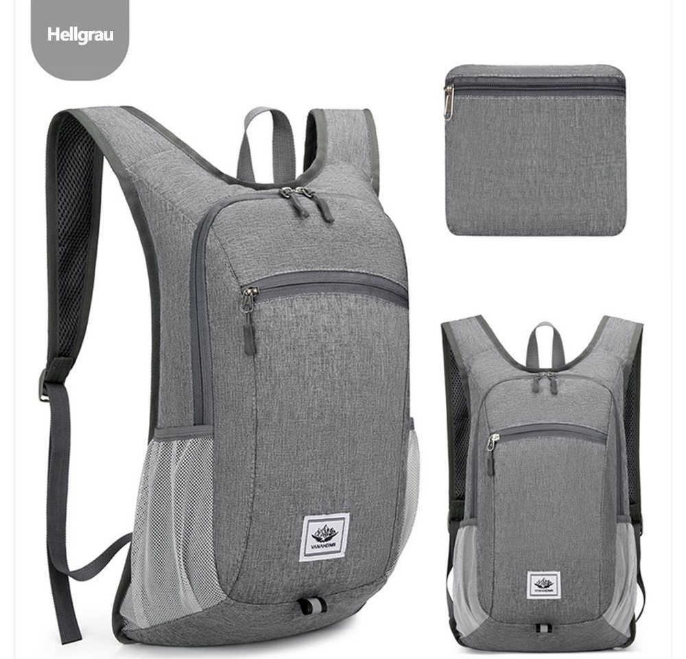 OKWISH Sportrucksack Mini Sporttasche Reiserucksack Freizeitrucksack Gefaltet nur 17x18x2cm (zu Handytasche verformbar Sport Tasche Schule Uni Rucksack Rucksäcke, faltbar, Sportrucksäcke, Sport Rucksack, Wanderrucksack, Schulrucksack), Radfahren Wochenendausflug Wandern Camping Übernachtung Outdoor Sport von OKWISH