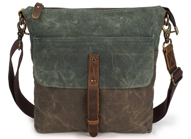 OKWISH Umhängetasche Canvas Schultertasche Freizeittasche Tasche Handtasche Damen Herren (mit abnehmbarem verstellbarem Schultergurt, Tragetasche, Unitasche, Aktentasche, Arbeitstasche, Bürotasche, Canvas), Damen Herren Frau Jungen Freizeit Arbeit Business Schule Büro Reisen von OKWISH