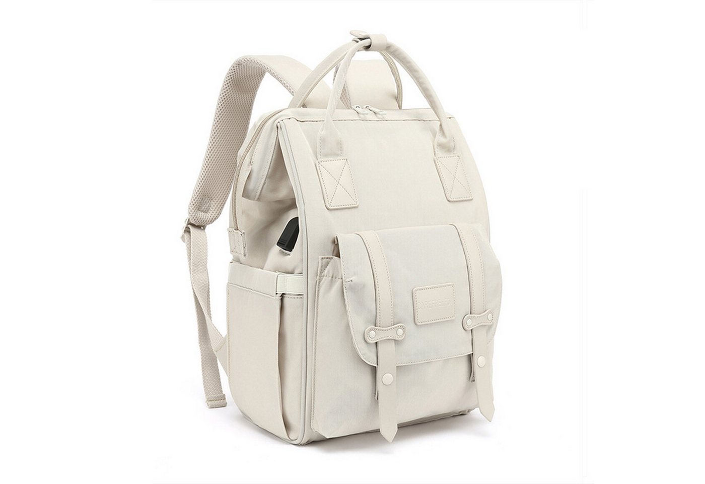 OKWISH Wickelrucksack Wickeltasche Rucksack Baby Multifunktions-Babytaschen wasserabweisend (Windeln Babyflasche Milchfläsche Rucksack Tasche mit USB-Anschluss, Multifunktional, Babytasche, Wickelrucksack), mit Kinderwagen-Haken von OKWISH