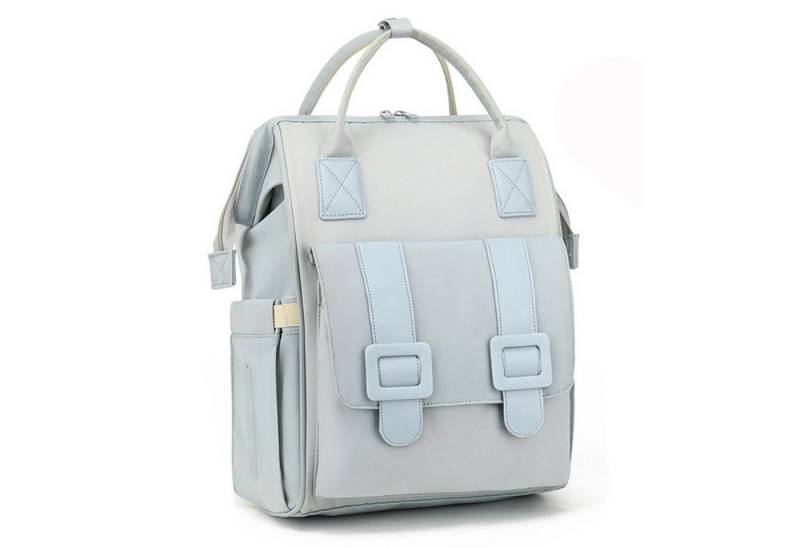 OKWISH Wickelrucksack Multifunktional Große Kapazität Nass-Trocken-Trennfach Alltagsrucksack (Milchfläsche Rucksack Tasche mit USB-Anschluss, Multifunktional, Babytasche), mit Kinderwagen-Haken von OKWISH