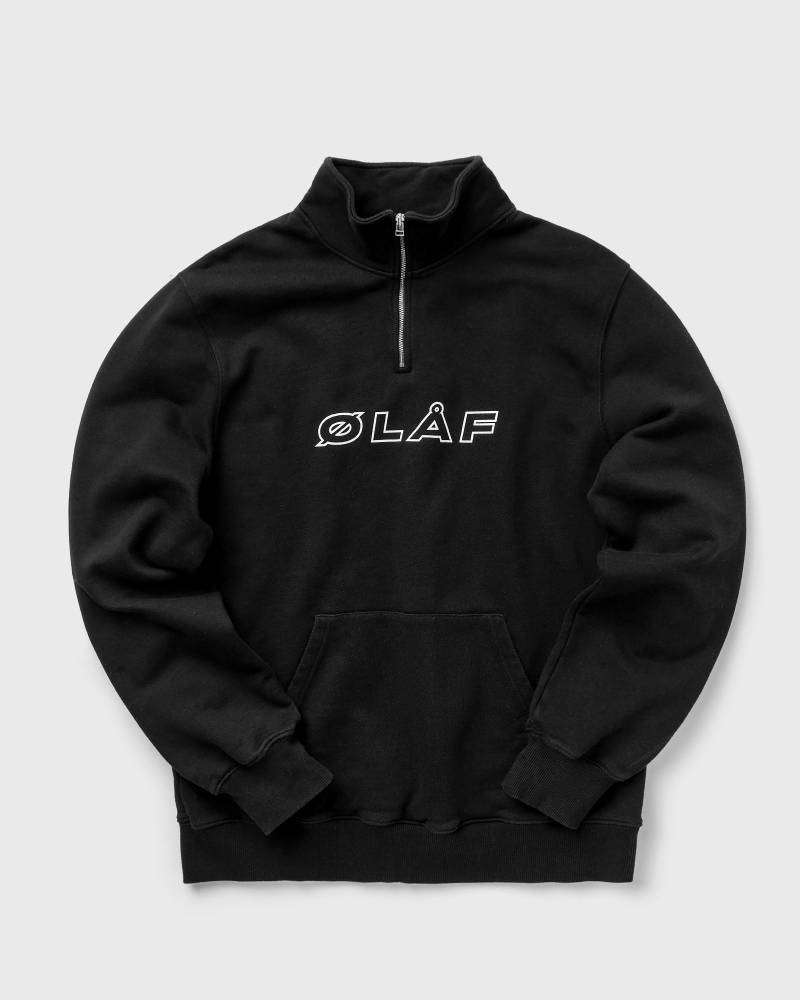 ØLÅF ITALIC ZIP MOCK men Half-Zips black in Größe:L von ØLÅF