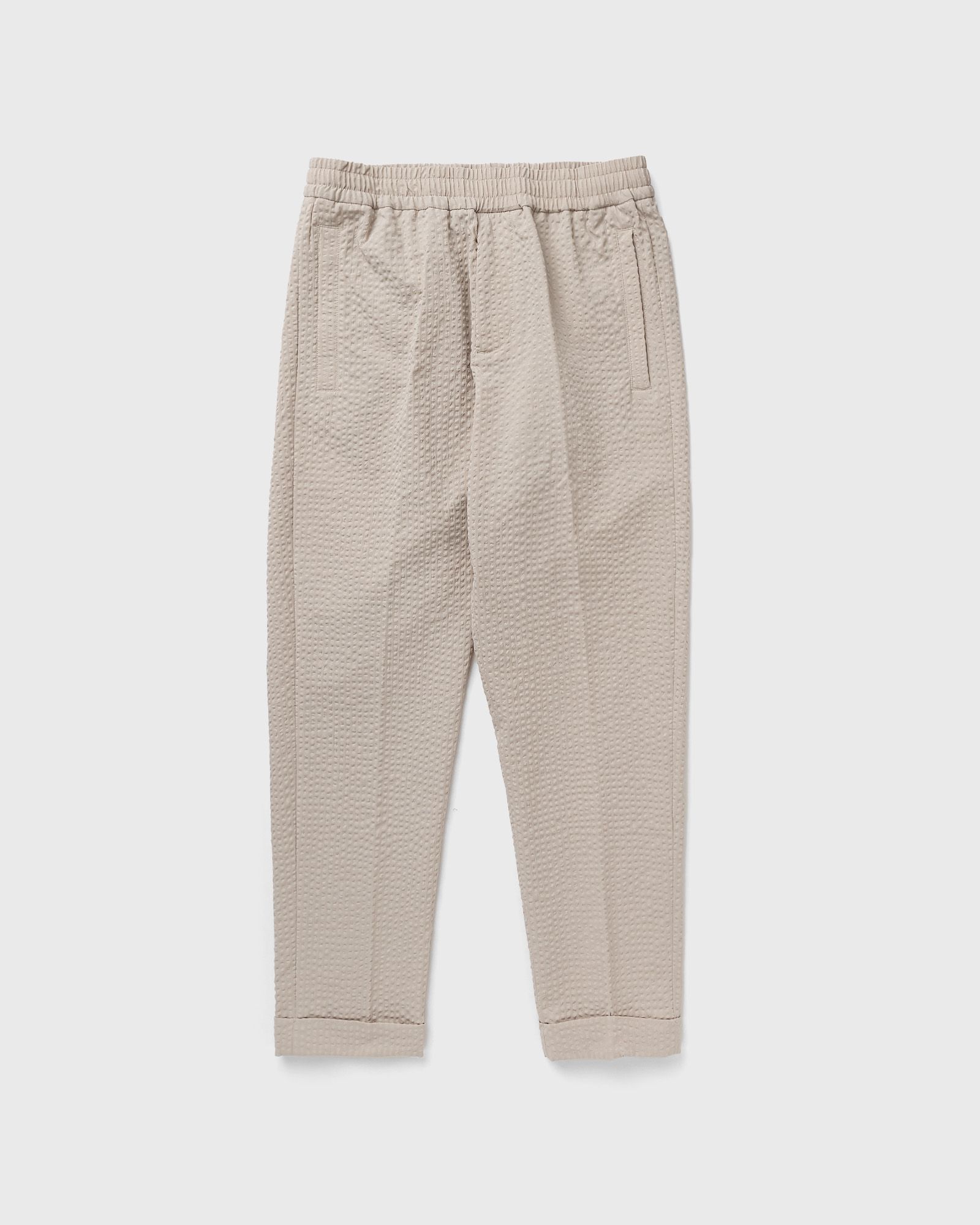 ØLÅF SEERSUCKER SLIM PANTS men Casual Pants beige in Größe:XL von ØLÅF