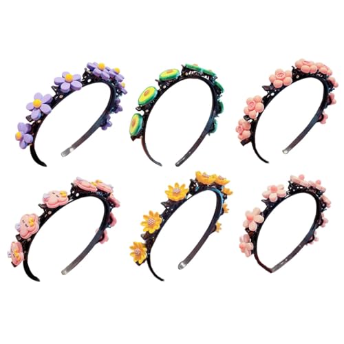 6 niedliche kreative Clip-On-Haar-Accessoires und Kinder-Haarreifen aus Kunststoff von OLACD