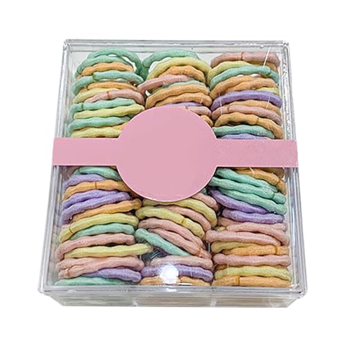 Elastische Haargummis für Mädchen, 100 Stück – dehnbare Haarbänder, Pferdeschwanzhalter für Kinder von OLACD